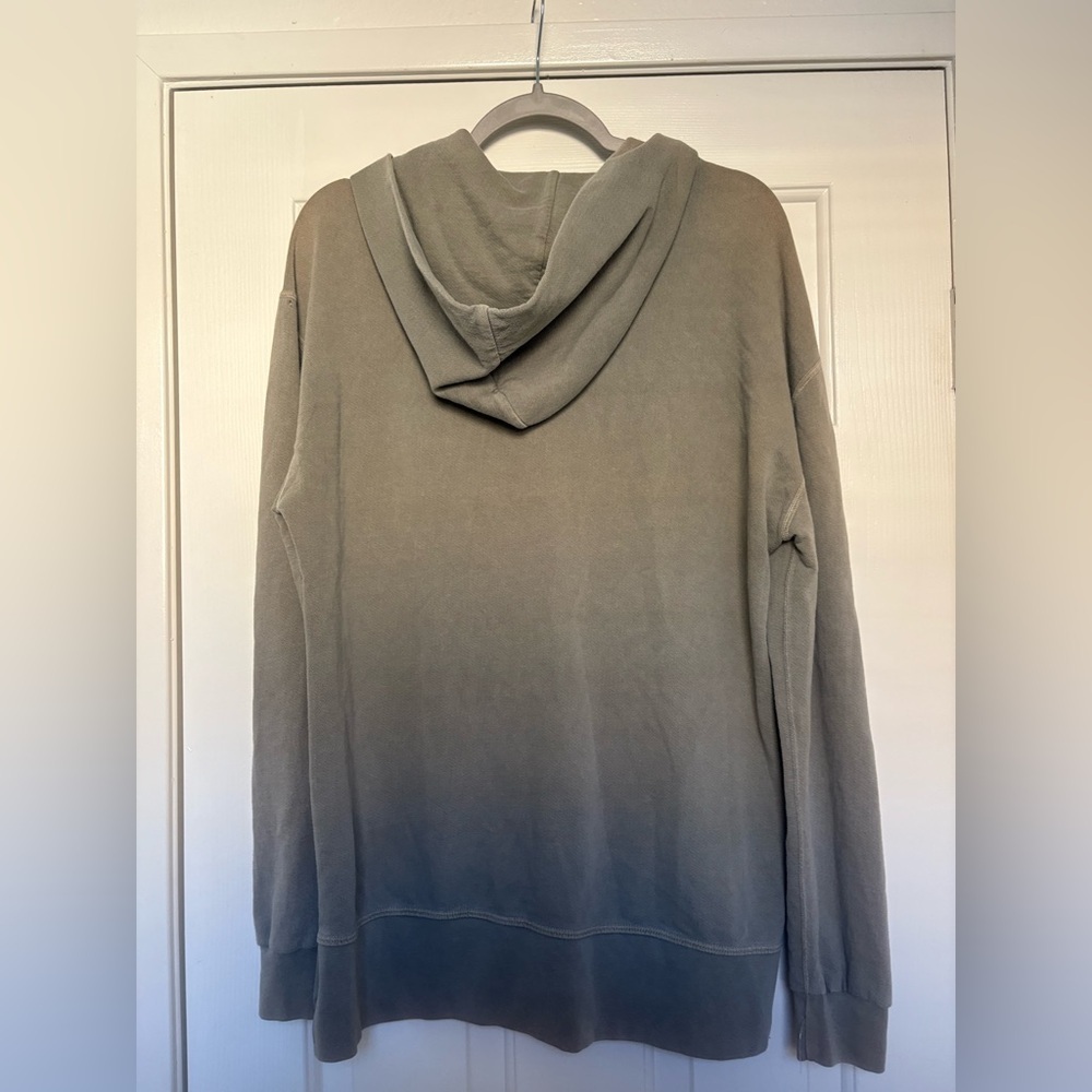John Elliott Mercer quarter zip hoodie in washed green,Medium - Picture 4 of 4